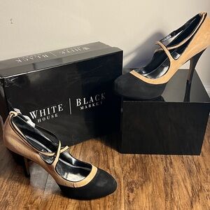 White House Black Market Two-Tone Heels